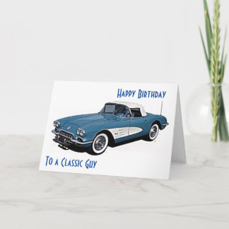*CORVETTE STIL* Önskemål från födelsedagen till et Kort