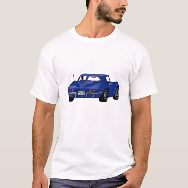 Corvette Stingray 1963 T Shirt (Framsida)