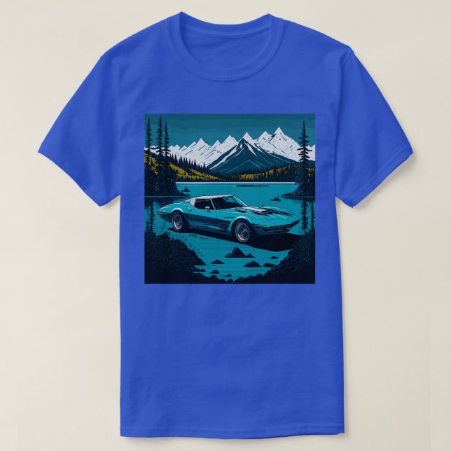 Corvette Stingray 1970 T Shirt (Design framsida)