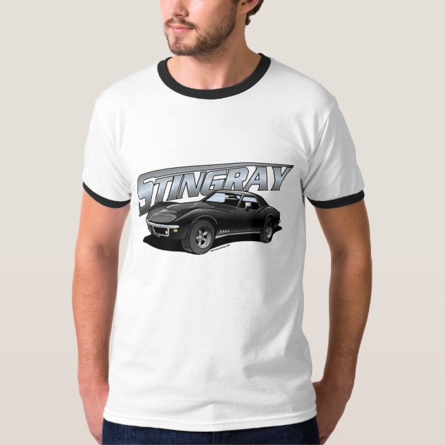 Corvette (Stingray) T-tröja Tee Shirt (Framsida)