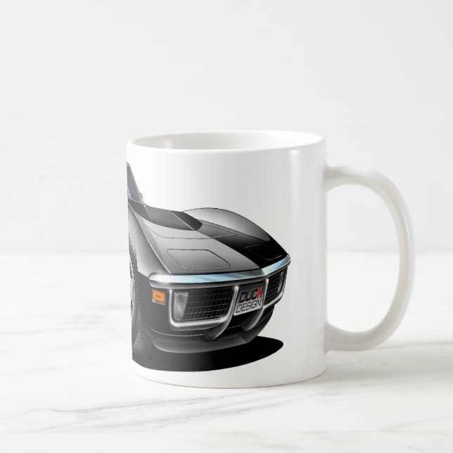 Corvette svart bil 1968-72 kaffemugg (Höger)