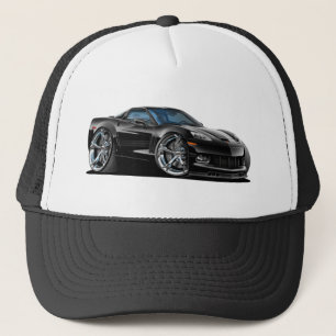 Corvette svart bil 2010-12 truckerkeps