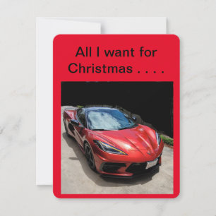 Corvette till jul julkort