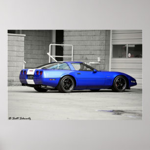 Corvette tusen dollarsport 1996 poster