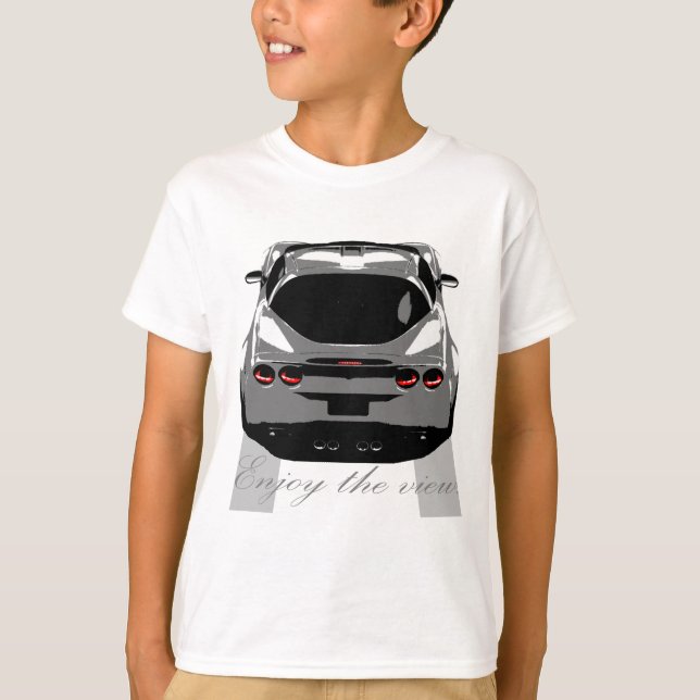 Corvette "tycker om beskåda. ", t-shirt (Framsida)