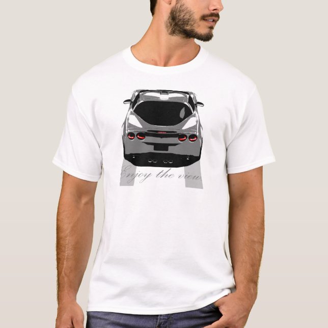 Corvette "tycker om beskåda. ", t-shirt (Framsida)