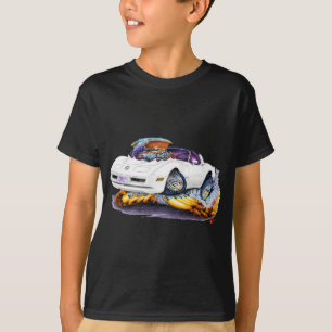 Corvette vitbil 1980-82 t-shirt