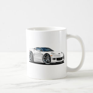 Corvette vitbil 2010-12 kaffemugg