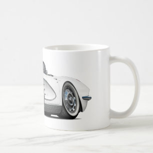Corvette vitcabriolet 1962 kaffemugg