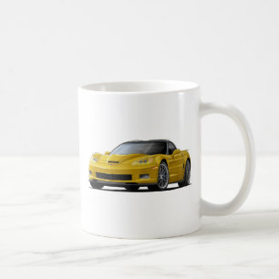Corvette ZR1 gul bil Kaffemugg