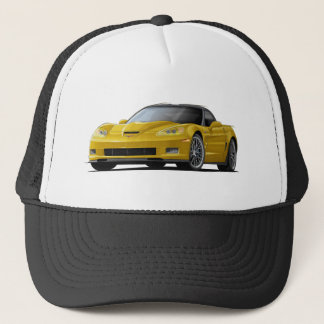 Corvette ZR1 gul bil Truckerkeps