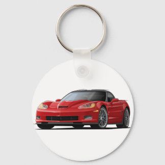 Corvette ZR1 Red Car Nyckelring