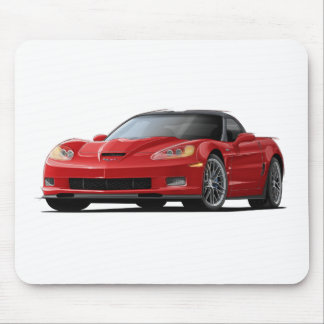 Corvette ZR1 röd bil Musmatta