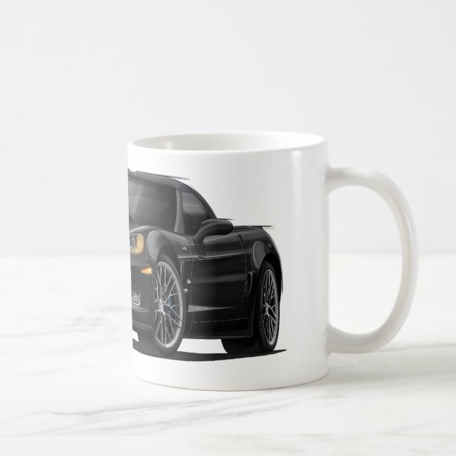 Corvette ZR1 svart bil Kaffemugg (Höger)