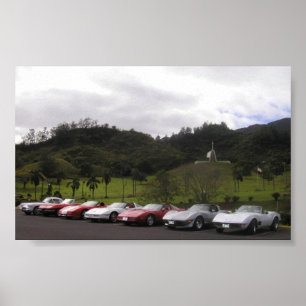 Corvettes av Hawaii Poster