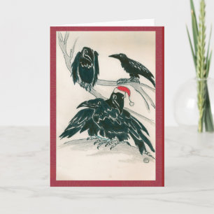 Corvid Characters Posting till jul Helgkort