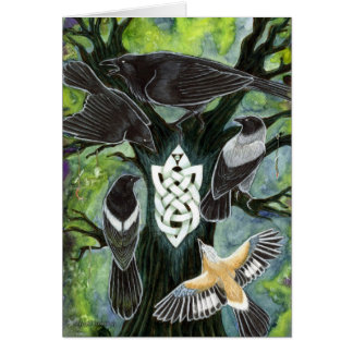 Corvidae Hälsningskort