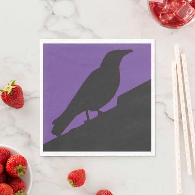 Corvids - Blackbird Raven Pappersservett (Insitu)