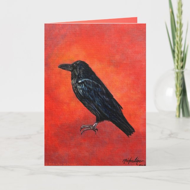 Corvus Corax-gratulationskort Kort (Framsida)
