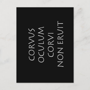 Corvus oculum corvi non eruit vykort
