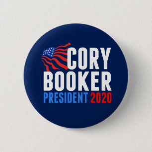 Cory Booker för president 2020 Knapp