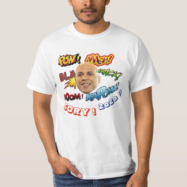 Cory Booker för president 2024 T-Shirt (Framsida)