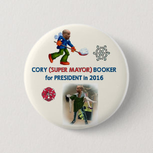 Cory Booker för presidenten 2016 Knapp