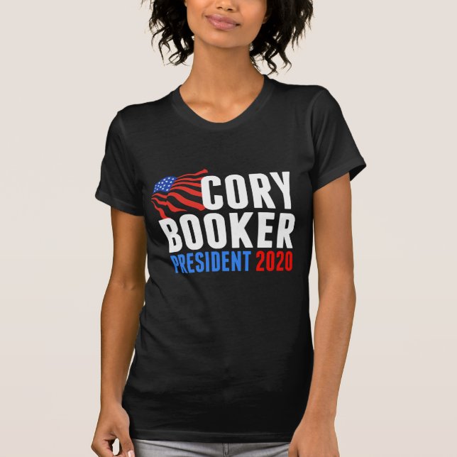 Cory Booker för presidenten 2020 T Shirt (Framsida)