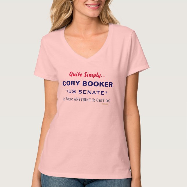Cory Booker för US Senate Kampanj T-Shirt (Framsida)