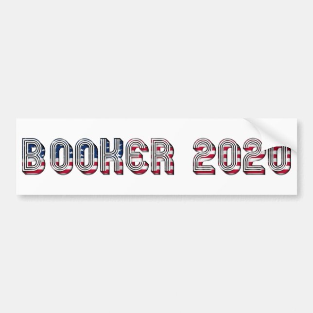 Cory Booker-kandidaten 2020 Bildekal (Framsidan)
