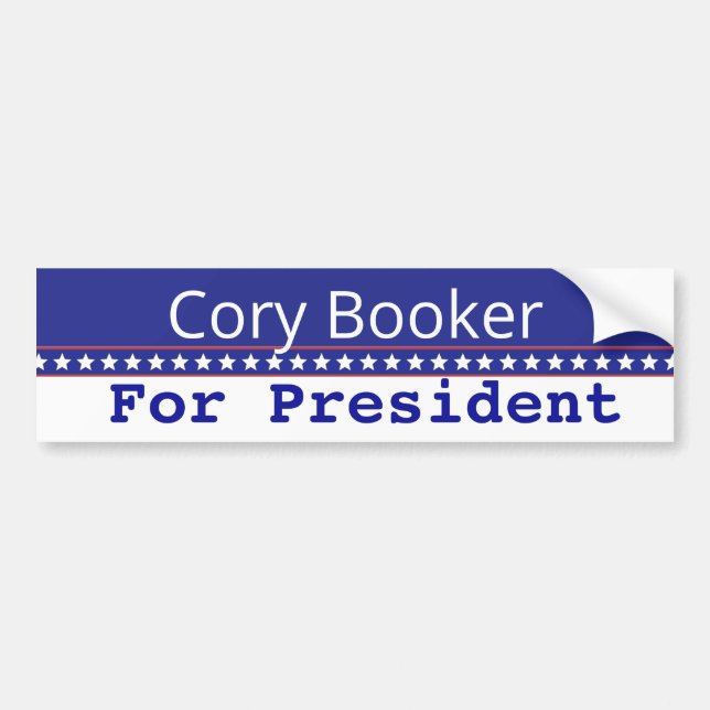 Cory Booker President 2020 Val Bildekal (Framsidan)