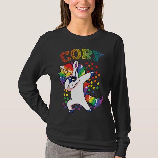 Cory Dabbing Unicorn T Shirt (Framsida)
