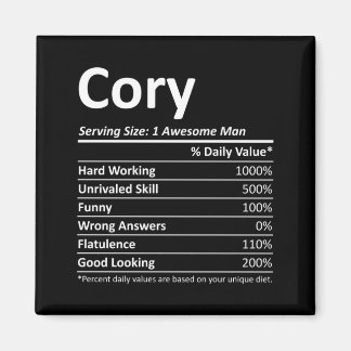 Cory Rition Roligt Födelsedagspresent med Personli Magnet