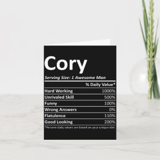 Cory Rition Roligt Födelsedagspresent Personligt N Kort