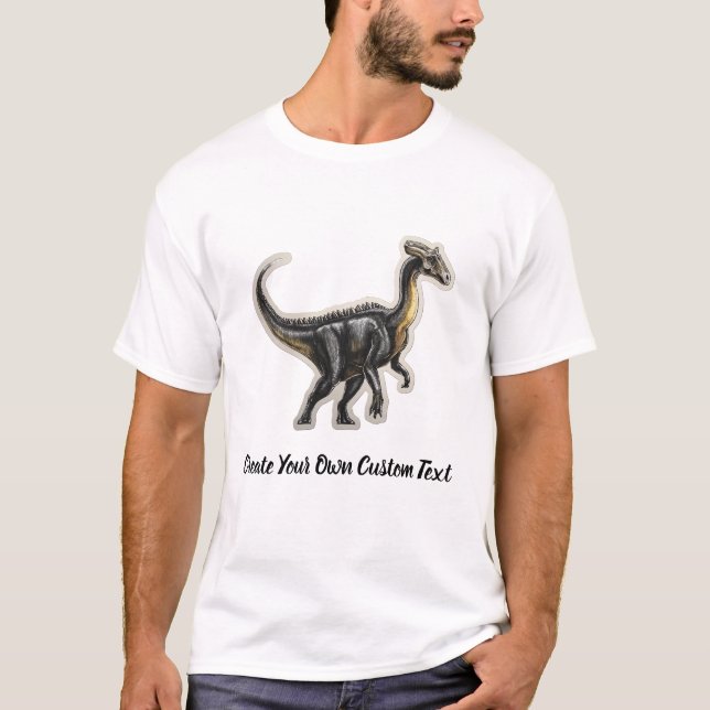 Corythosaurus dinosaur Skapa din egen anpassade te T Shirt (Framsida)