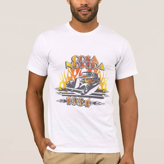Cosa Nostra Classic Car T-shirt (Framsida)