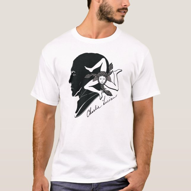 Cosa Nostra | Luciano firma T-shirt (Framsida)