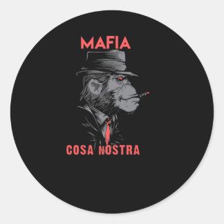 Cosa Nostra Runt Klistermärke