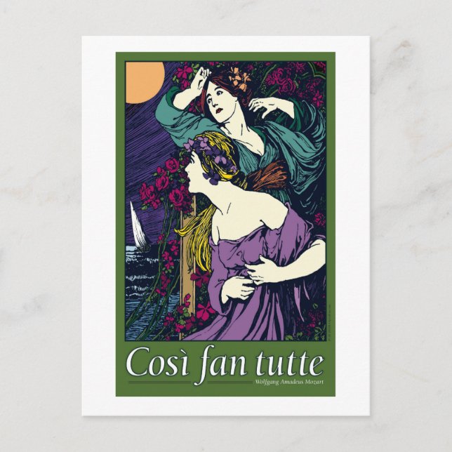 Così fläkt tutte, Opera Vykort (Framsida)