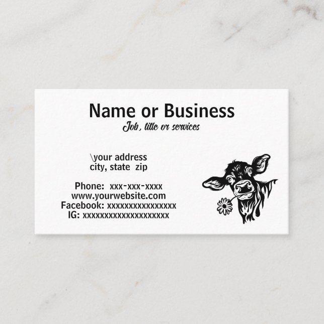 cosilhouette visitkort (Framsida)