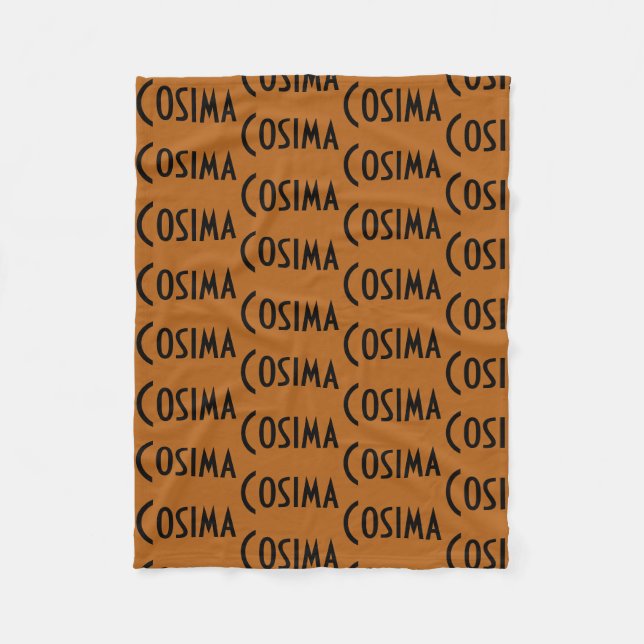 Cosima från mönster för föräldralössvartrepetition fleecefilt (Framsidan)