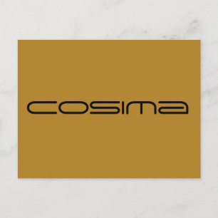 Cosima, tecken från Orphan Black, geometriskt teck Vykort