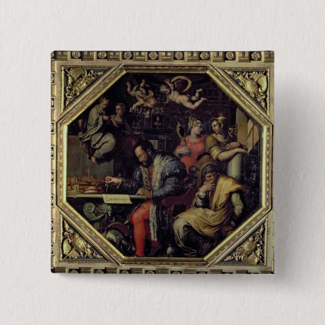 Cosimo mig de Medici (1519-74) som planerar Knapp (Framsida)