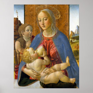 Cosimo Rosselli Madonna och Child Poster