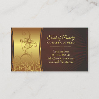 Cosmetic make up studio business card visitkort