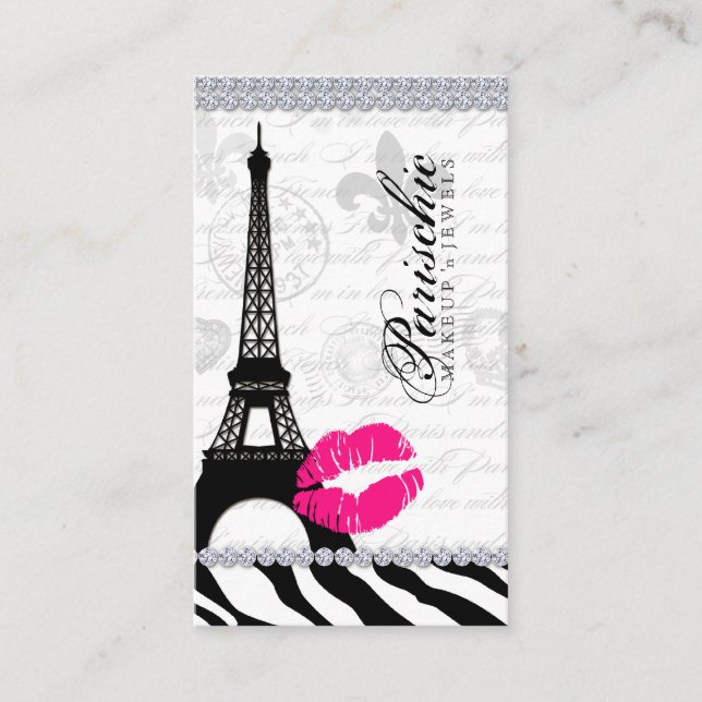 Cosmetolog Affärskortet Paris Eiffel Torn Visitkort (Framsida)
