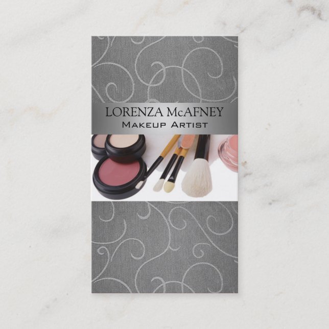 Cosmetologist för professionell för Makeupkonstnär Visitkort (Framsida)