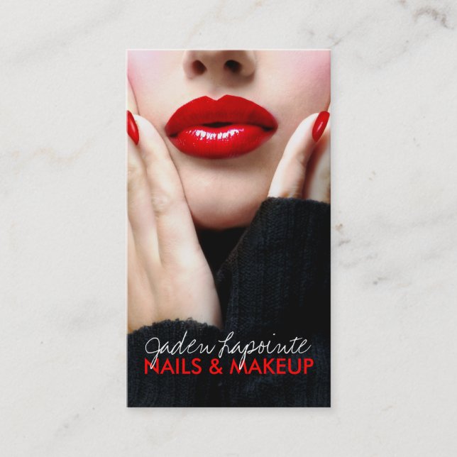 Cosmetologistvisitkortmall Visitkort (Framsida)