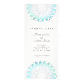 Cosmetology Elegant Aqua Spa och Salon Menu Reklamkort