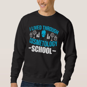 Cosmetology Student Proud Goal Life-Licensed Cosm Lång Ärmad Tröja